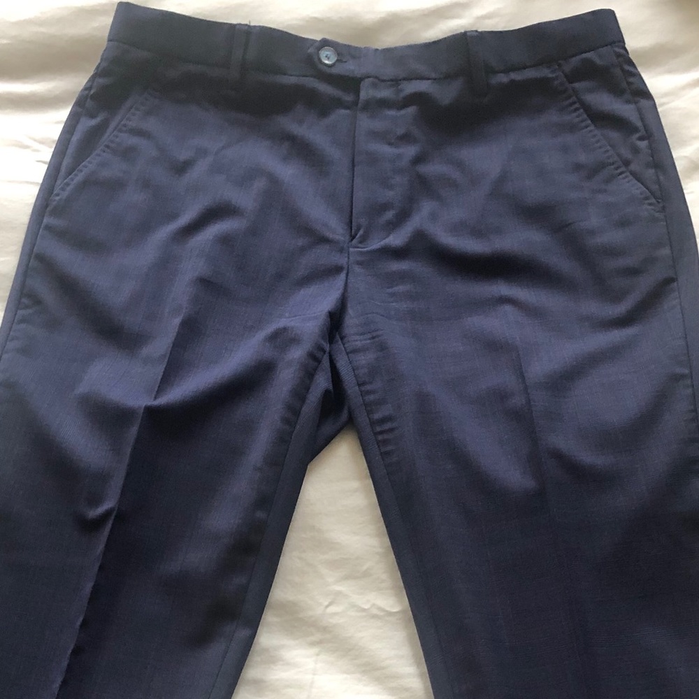 Ted Baker Dress Pants - 32x30 (Blue, light plaid)